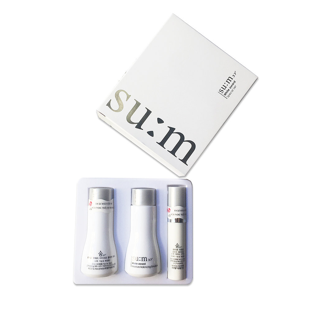 Set Su:m37° -White Award dưỡng trắng da 3 món