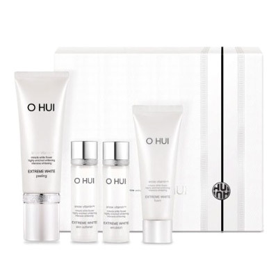 Ohui Extreme White Peeling Snow Vitamin 4pcs – set mặt nạ tẩy da chết