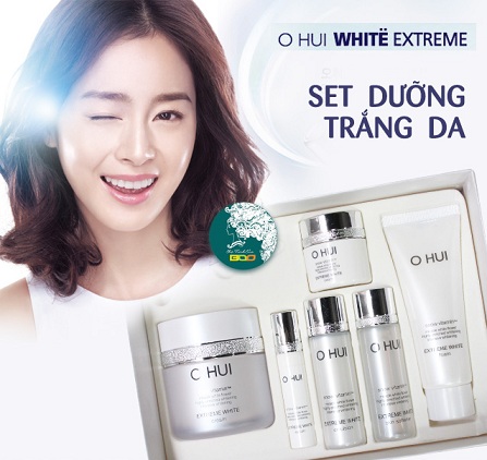 Set kem ngăn ngừa lão hóa Ohui Extreme White Cream Snow vitamin