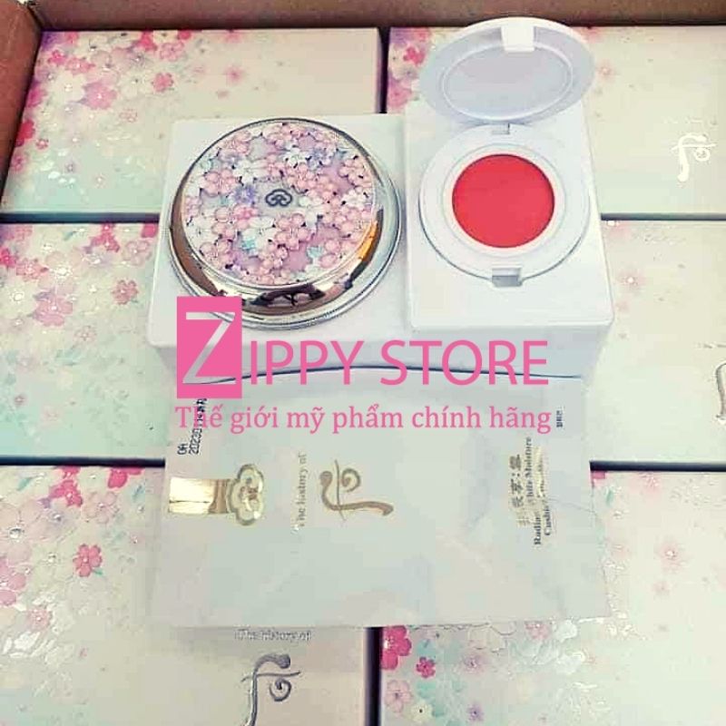 Phấn Nước Cushion Whoo Bản Hoa Anh Đào Trắng Da Đông Y Cấp Ẩm Mẫu Mới