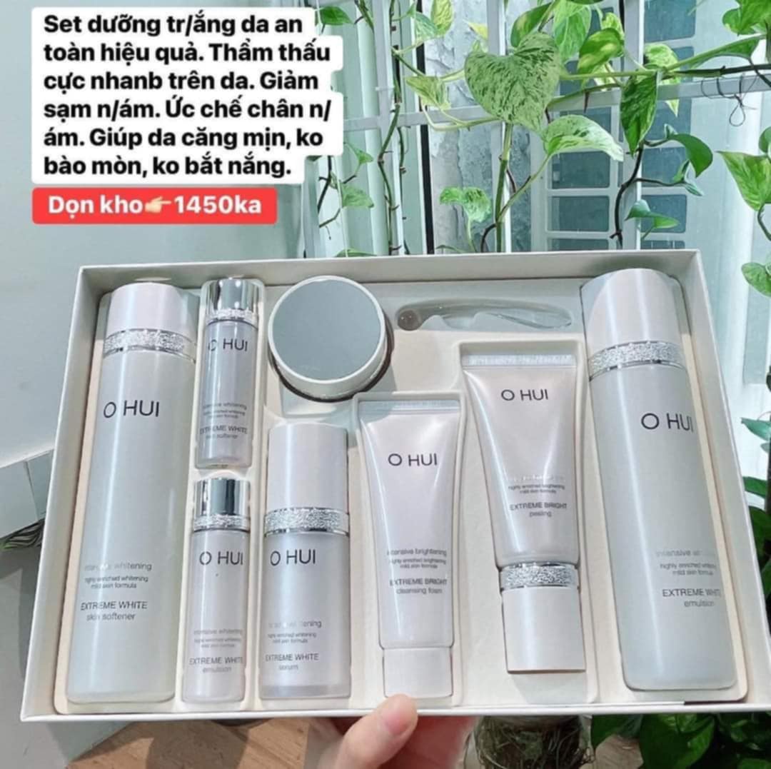 Set OHUI Trắng Da Full 8 Món Dưỡng Trắng Mờ Thâm Nám Tàn Nhan - Ohui Extreme white